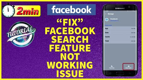 How To Fix Facebook Search Feature Not Working .